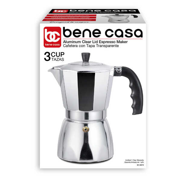BENE CASA 6 CUPS ESPRESSO MAKER | BC-58220 - Image 