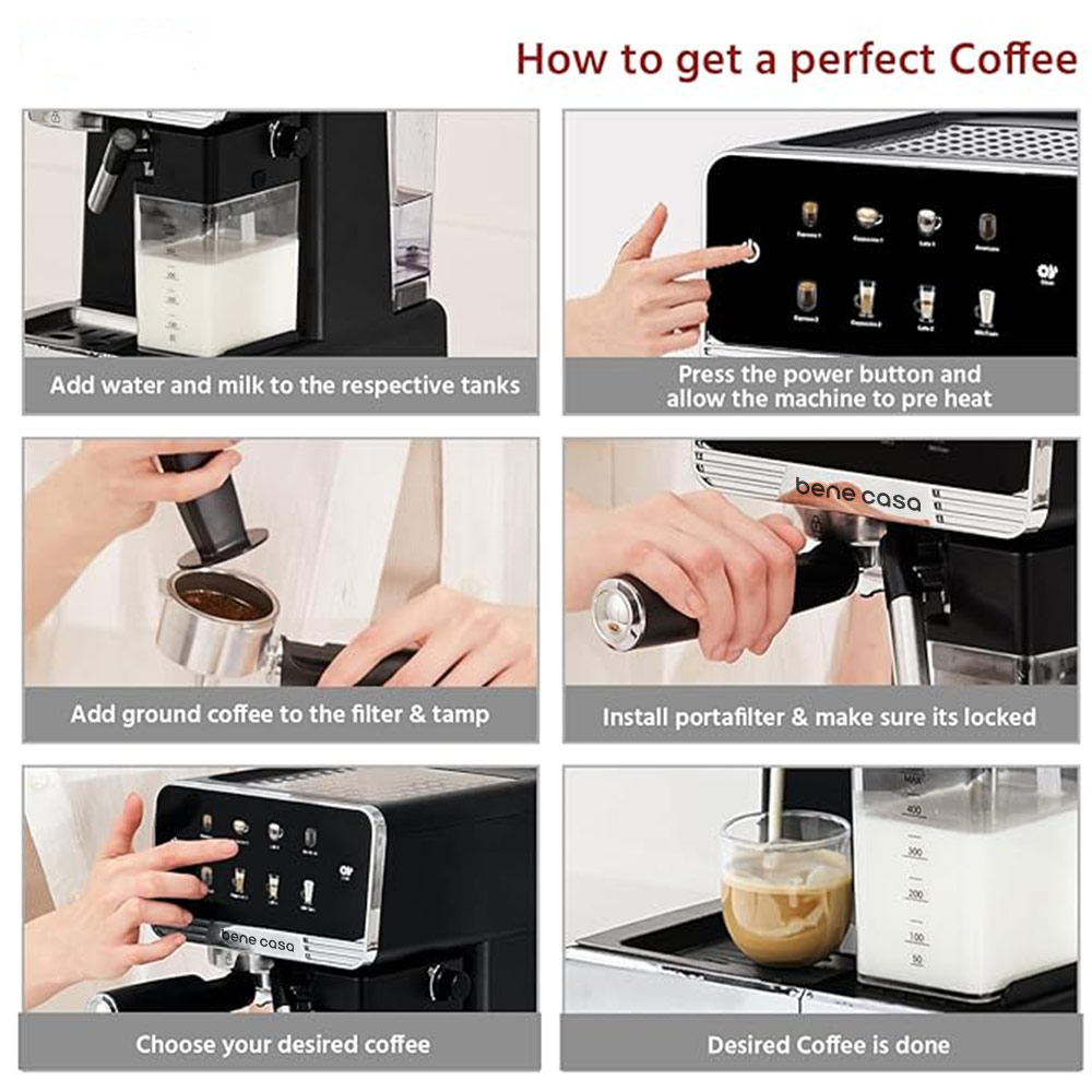 Start your day right with the touchscreen espresso maker.