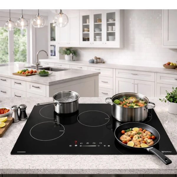 BERKLAYS BUILT-IN ELECTRIC 5 BURNERS COOKTOP | BIND905Z.26 - Image 