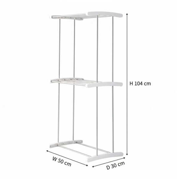 2 TIER BATHROOM TOWEL RACK | C11605 - Image 