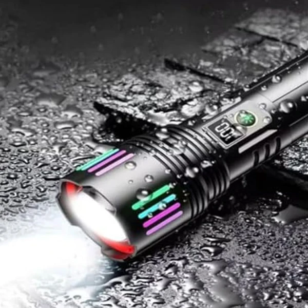 ALUMINUM ALLOY STRONG LIGHT FLASHLIGHT | C15517 - Image 