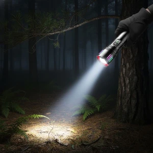 ALUMINUM ALLOY STRONG LIGHT FLASHLIGHT | C15517 - Image 