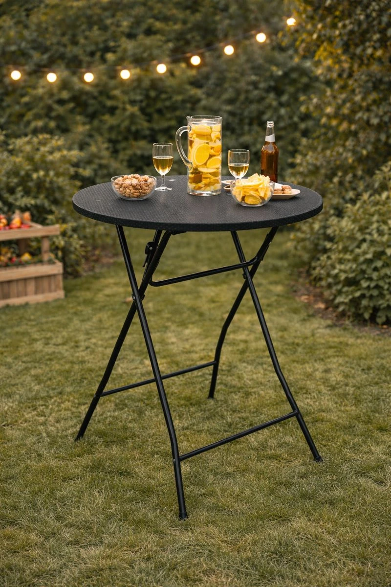 Natural Look Rattan Round Table