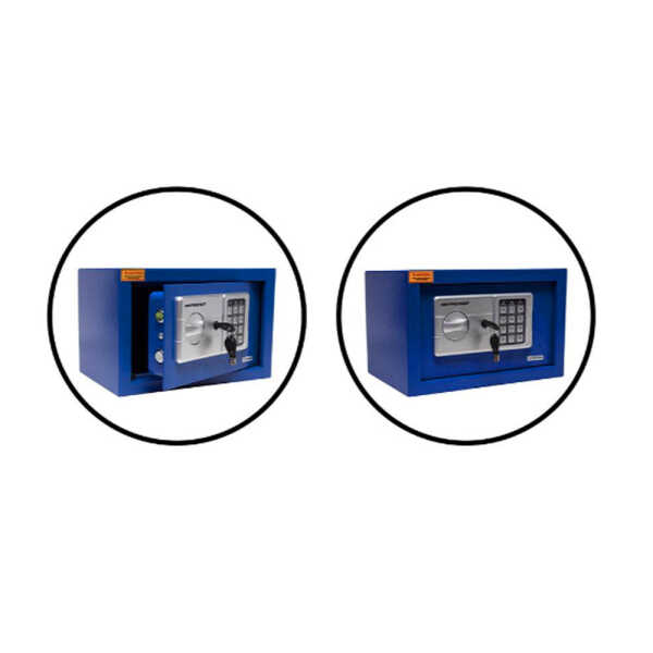 PREMIER ELECTRONIC SAFE 200 X 310 X 200MM BLUE | CF-5014 - Image 