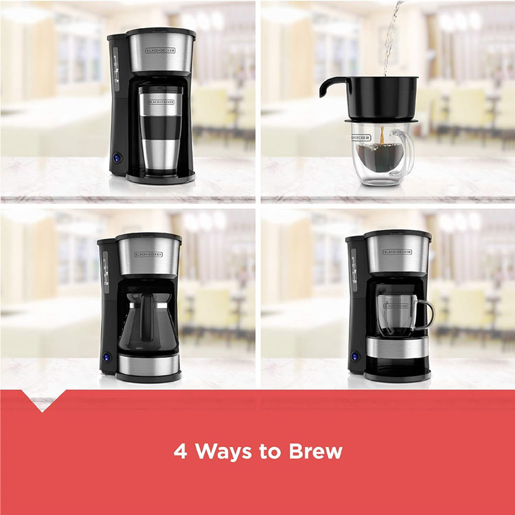 Black + Decker Coffee Maker CM0755S-MX | Best Versatile Choice
