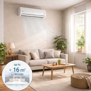 GLOBAL 12000BTU SPLIT UNIT 220V NON-INVERTER AIR CONDITIONER  | CS12C220 - Image 