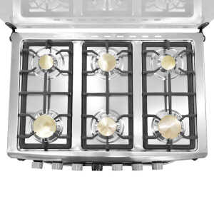 PREMIER 30" 6-BURNERS GAS RANGE SS | EF-8691NG306T1 - Image 