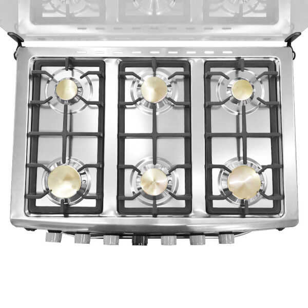 PREMIER 30" 6-BURNERS GAS RANGE SS | EF-8691NG306T1 - Image 