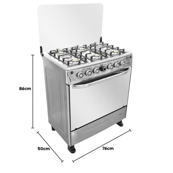 PREMIER 30" 6-BURNERS GAS RANGE SS | EF-8691NG306T1 - Image 