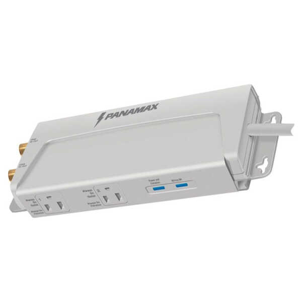 PANAMAX MAX FLAT PANEL 300 - 2 OUTLET SURGE PROTECTOR/POWER FILTER W/CABLE/SAT SIGNAL PROTECTION | MFP300 - Image 