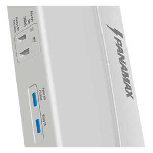 PANAMAX MAX FLAT PANEL 300 - 2 OUTLET SURGE PROTECTOR/POWER FILTER W/CABLE/SAT SIGNAL PROTECTION | MFP300 - Image 