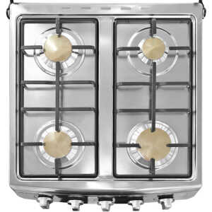 MILEXUS 4 BURNERS 20″ GAS RANGE STAINLES STEEL | MLEG4Q900INOXAJGNI - Image 