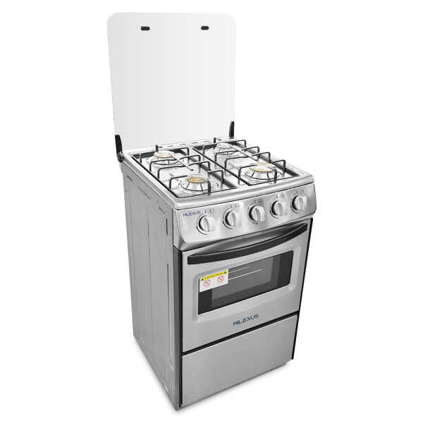 MILEXUS 4 BURNERS 20″ GAS RANGE STAINLES STEEL | MLEG4Q900INOXAJGNI - Image 