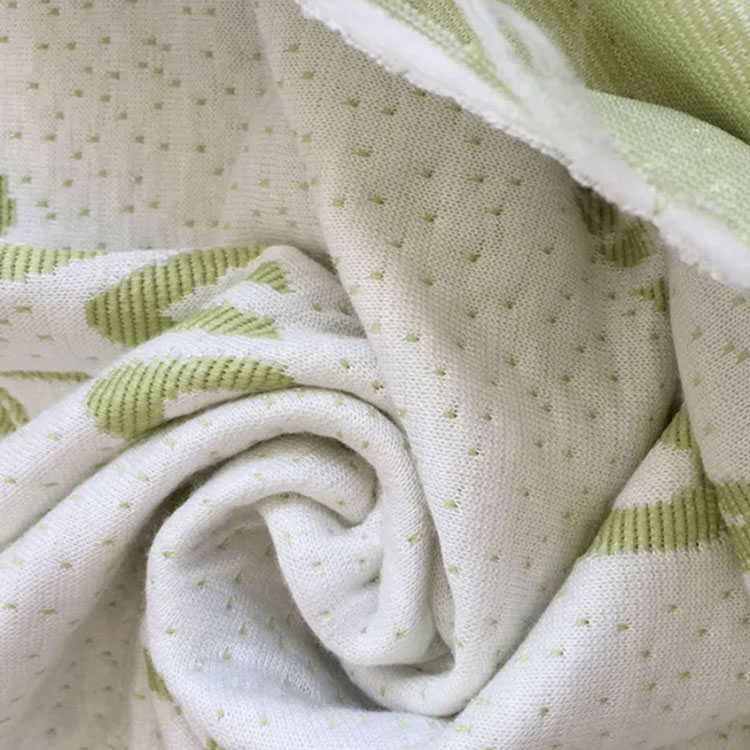 Macro view of breathable 3D air flow fabric.