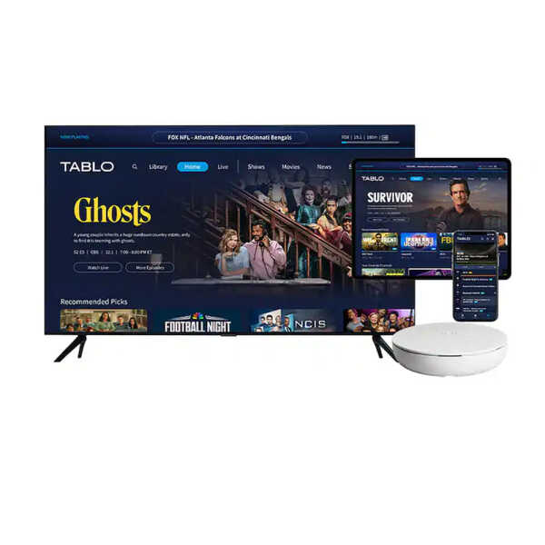 TABLO 4TH GEN, 4-TUNER, 128GB OVER-THE-AIR DVR & STREAMING PLAYER, WHITE | TF1284B-01-CN - Image 