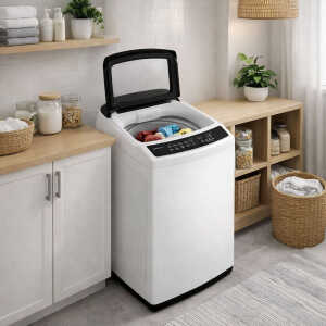 SAMSUNG 9KG TOP LOAD WASHER WITH IMPELLER WHITE | WA90CG4240BW - Image 