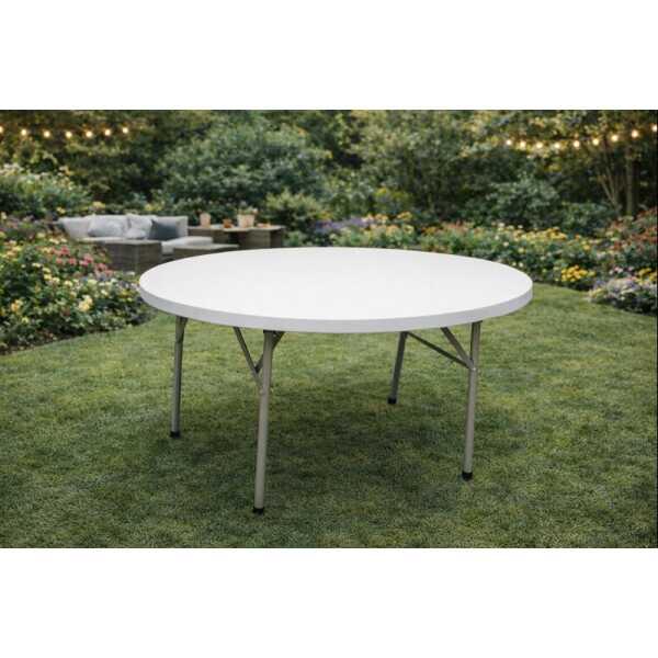 PLASTIC WHITE FOLDABLE TABLE | YCZ-115 - Image 