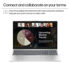 HP 15.6" AMD RYZEN 5 7520U 8GB RAM, 512GB SSD, W11, SILVER LAPTOP | 15-FC0146 - Image 