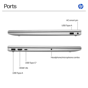 HP 15.6" AMD RYZEN 5 7520U 8GB RAM, 512GB SSD, W11, SILVER LAPTOP | 15-FC0146 - Image 