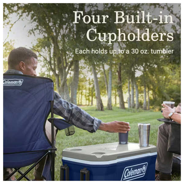 COLEMAN 62QT, 316 SERIES WHEELED COOL BOX BLUE | 2179153 - Image 