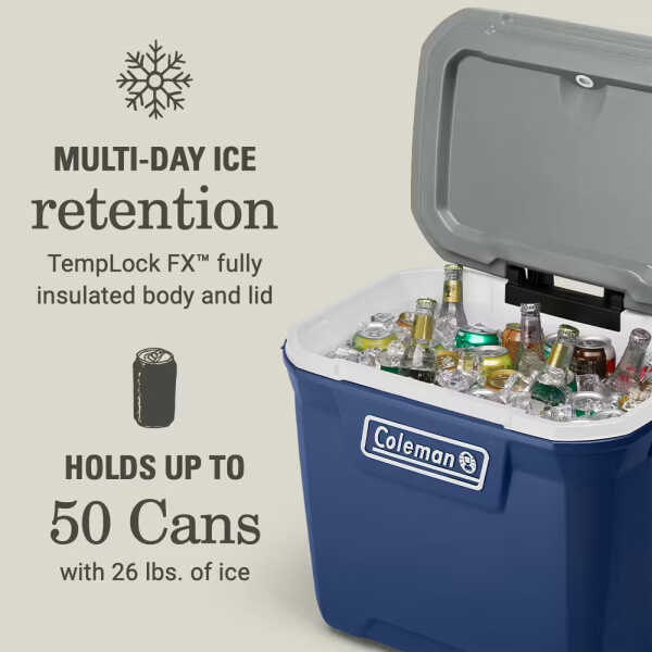 COLEMAN 65QT WHEELED COOLER NAVY | 2179155 - Image 