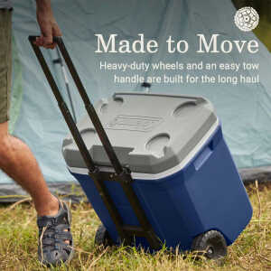 COLEMAN 65QT WHEELED COOLER NAVY | 2179155 - Image 