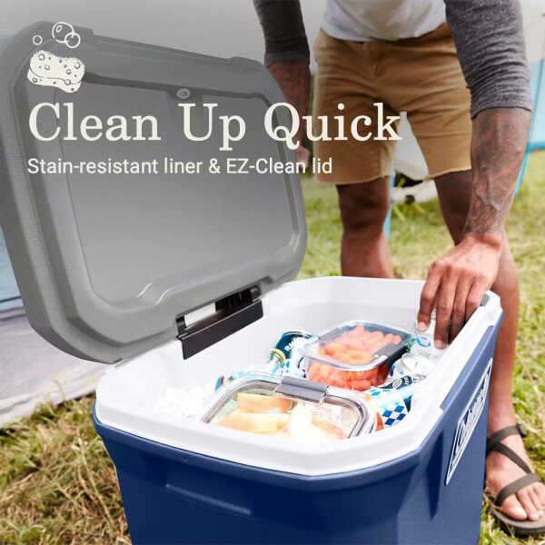 COLEMAN 65QT WHEELED COOLER NAVY | 2179155 - Image 