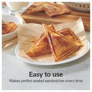 HAMILTON BEACH BLACK STAINLESS STEEL SANDWICH MAKER | 25430 - Image 