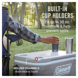 COLEMAN 62QT WHEELED COOL BOX, GREY | 3000006487 - Image 