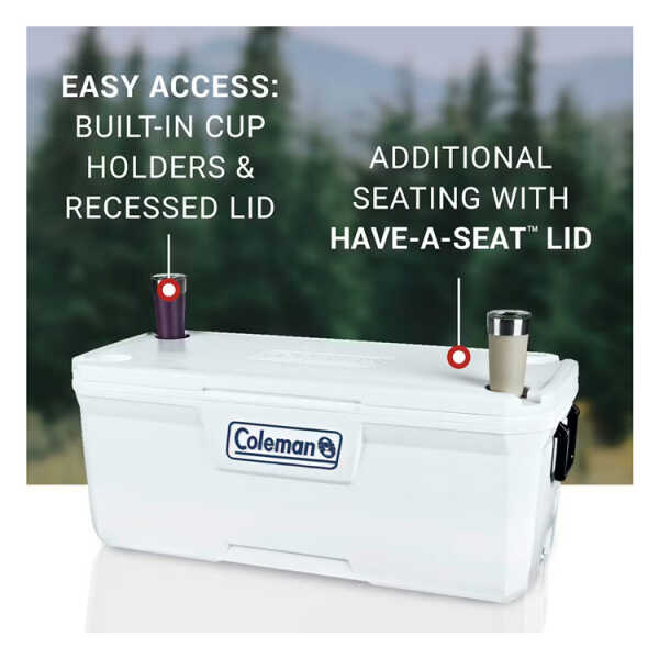 COLEMAN 150QT MARINE COOLBOX, WHITE | 3000006577 - Image 