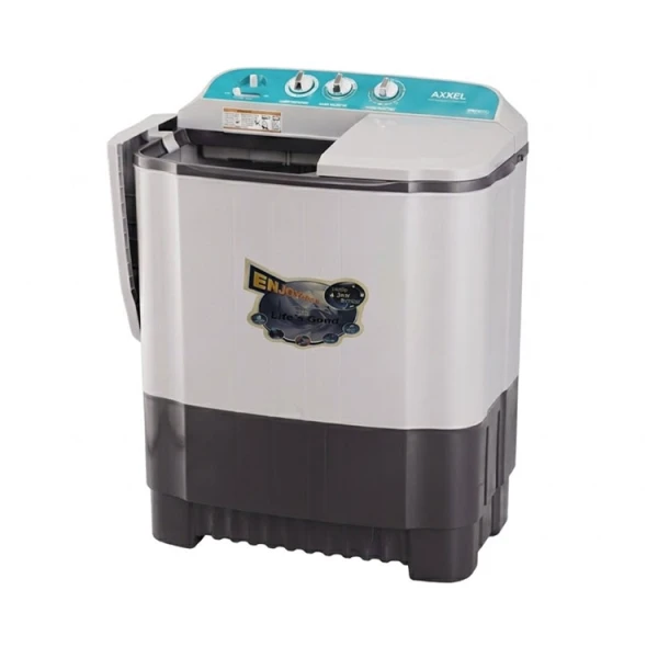 AXXEL 7.2KG SEMI-AUTOMATIC TWIN TUB WASHING MACHINE 110V WHITE | AWM720 - Image 