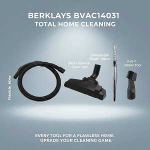 BERKLAYS CYCLONIC VACUUM CLEANER RED 127V-1400W | BVAC14031 - Image 