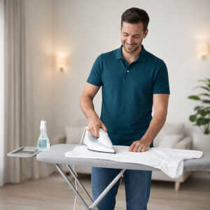 IRONING BOARD W/ BUILT-IN IRON REST | C154313 - Image 