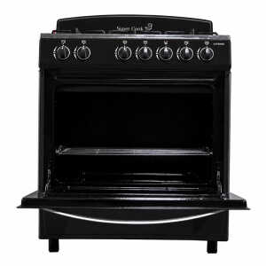 SUPER COOK CAYENNE 6-BURNERS GAS RANGE BLACK | CNT-10880-BLACK - Image 