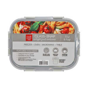 COOK PREP EAT RECTANGULAR GLASS STORAGE CONTAINER 6.4CUP | CPEL-4570 - Image 