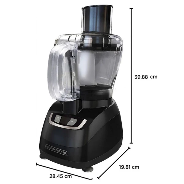 BLACK & DECKER 8-CUPS FOOD PROCESSOR BLACK 120VAC-450W MAX | FP1600B - Image 