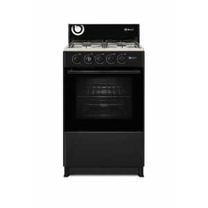 4 Burners gas range black