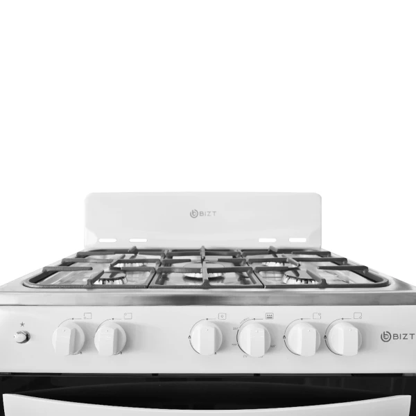 BIZT 30" 5 BURNER GAS RANGE W/OVEN WHITE | GST3051WCO - Image 