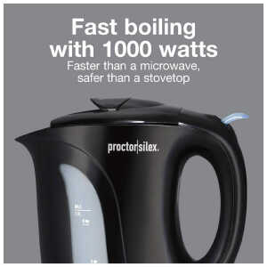 PROCTOR SILEX 1L ELECTRIC KETTLE BLACK | K2071PS - Image 
