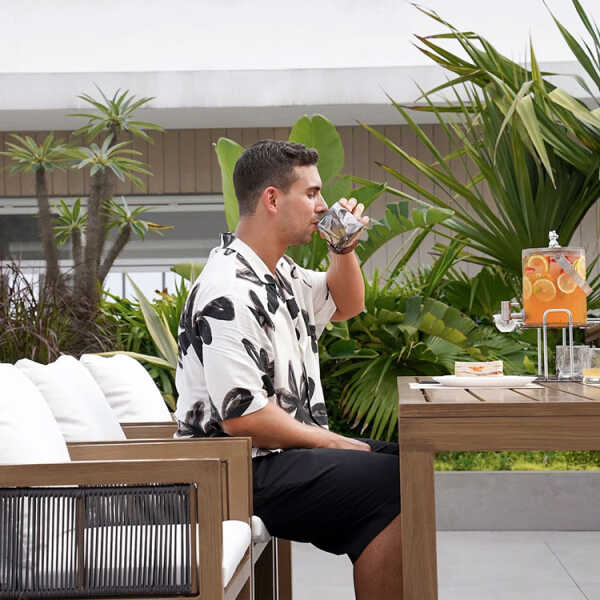 SOLEA OUTDOOR DINNER SET 7 PIECES, 6 CHAIRS AND 1 TABLE | KM2368 - Image 
