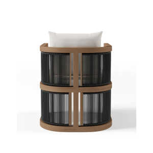 SOLEA OUTDOOR DINNER SET 7 PIECES, 6 CHAIRS AND 1 TABLE | KM2368 - Image 