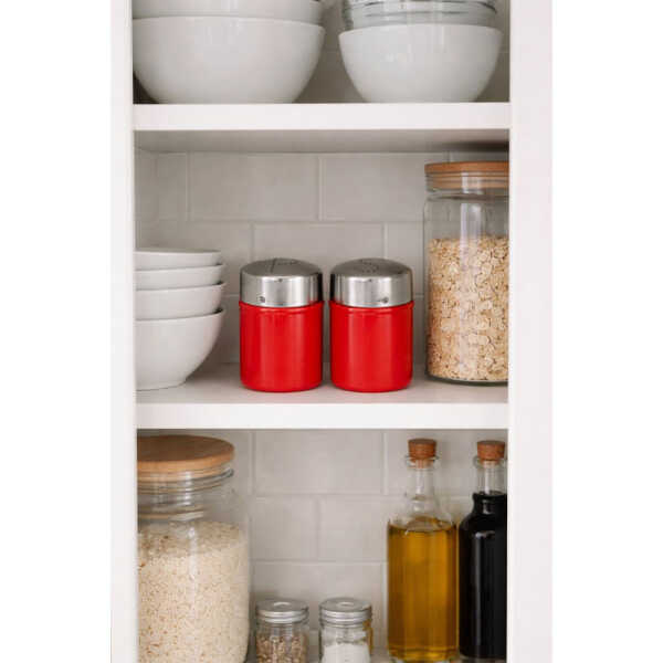 EMERALD SALT & PEPPER SHAKER SET RED | MH-1252-CL - Image 