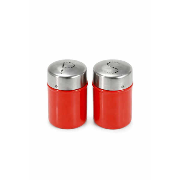 EMERALD SALT & PEPPER SHAKER SET RED | MH-1252-CL - Image 1