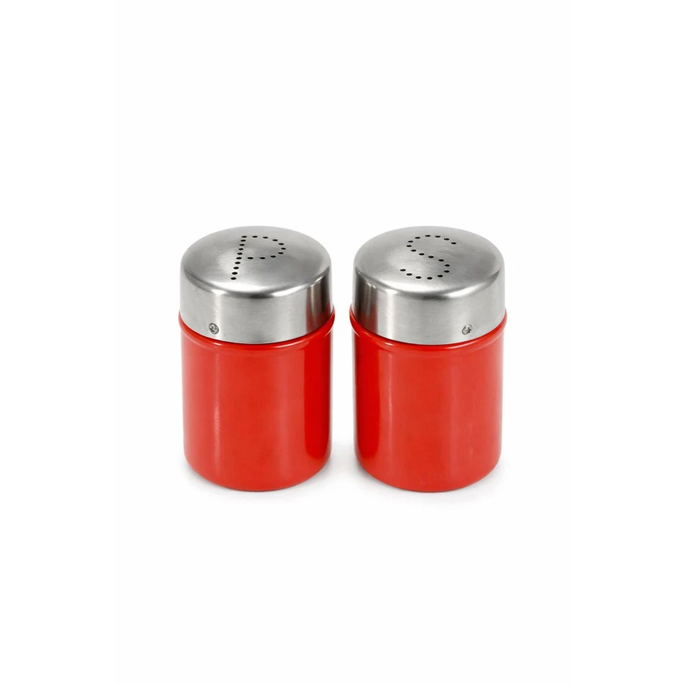 EMERALD SALT & PEPPER SHAKER SET RED | MH-1252-CL - Image 1