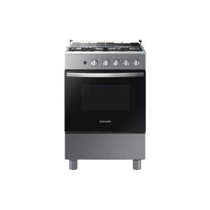 4-burner gas range silver