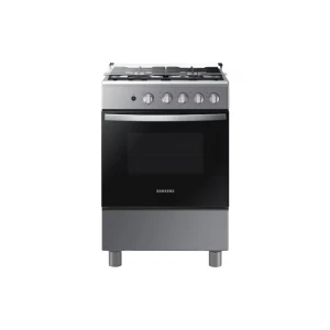 4-burner gas range silver