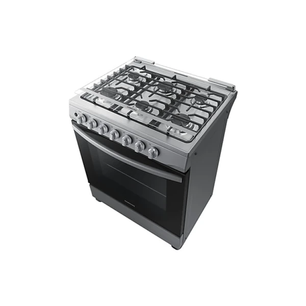 SAMSUNG 30" 6-BURNERs GAS RANGE, SILVER | NX52D3000MV/AX - Image 