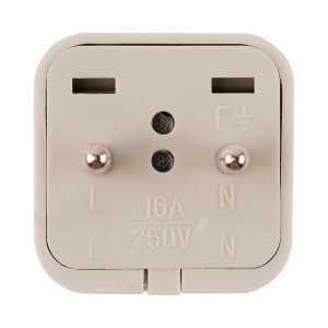 NIPPON AMERICA MULTI PLUG ADAPTER ROUND PIN TO | P-522 - Image 