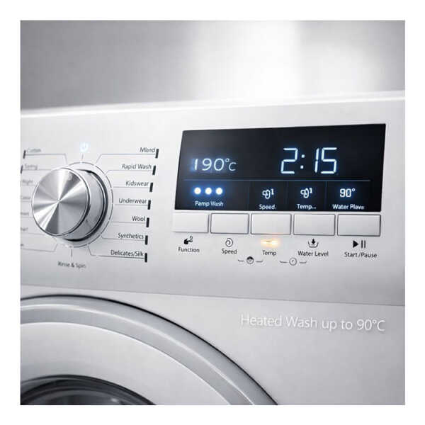 PREMIUM 11KG FRONT LOAD WASHER WITH HEATING ELEMENT WHITE | PWMF115XW - Image 