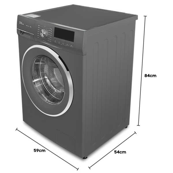 PREMIUM 11KG FRONT LOAD WASHER WITH HEATING ELEMENT GREY | PWMF116XS - Image 